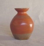 Tall medium, salt glaze vase 1